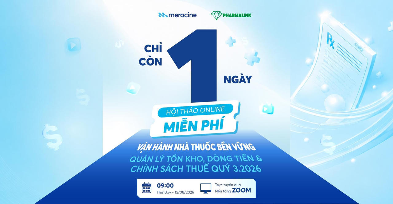 Workshop về vận hành và các chính sách Thuế được Meracine kết hợp cùng Pharmalink triển khai miễn phí cho các nhà thuốc (Ảnh do Meracine cung cấp)