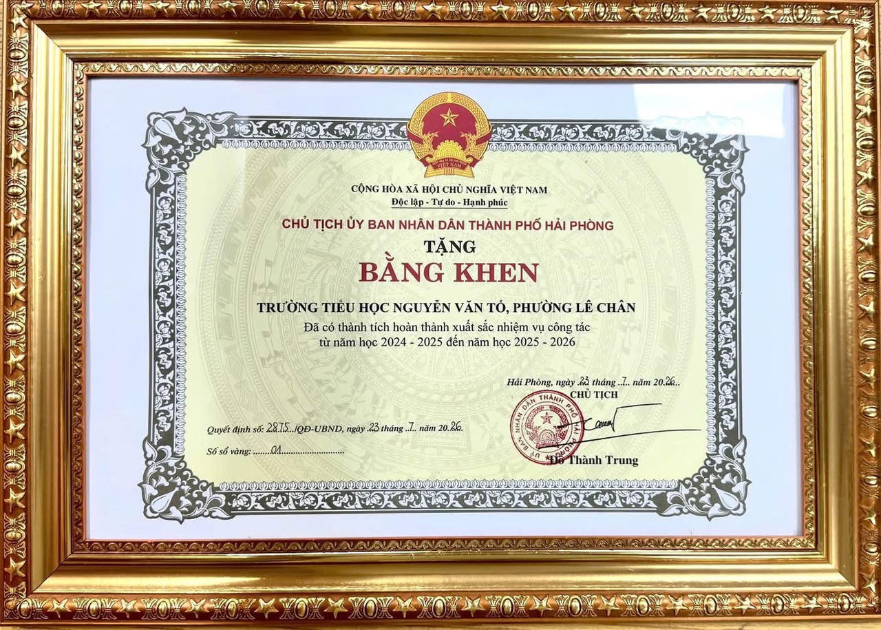 Trường Tiểu học Nguyễn Văn Tố ghi dấu ấn với nhiều thành tích nổi bật năm học 2025-2026