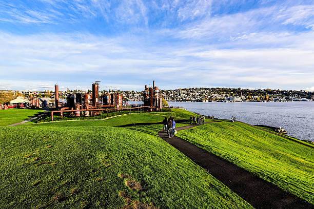 Hồ Union (Seattle, Mỹ) tái thiết xưởng đóng tàu cũ kỹ thành đường dạo quanh hồ dài 14km. Nguồn: iStock