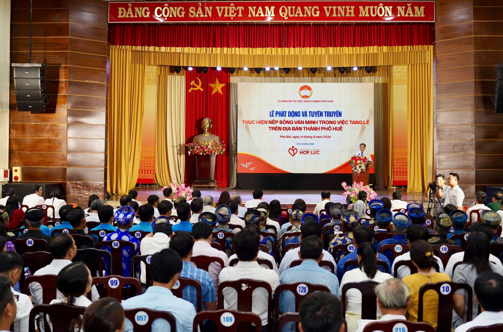 Ủy ban MTTQ Việt Nam TP Huế phát động thực hiện nếp sống văn minh trong việc tổ chức tang lễ