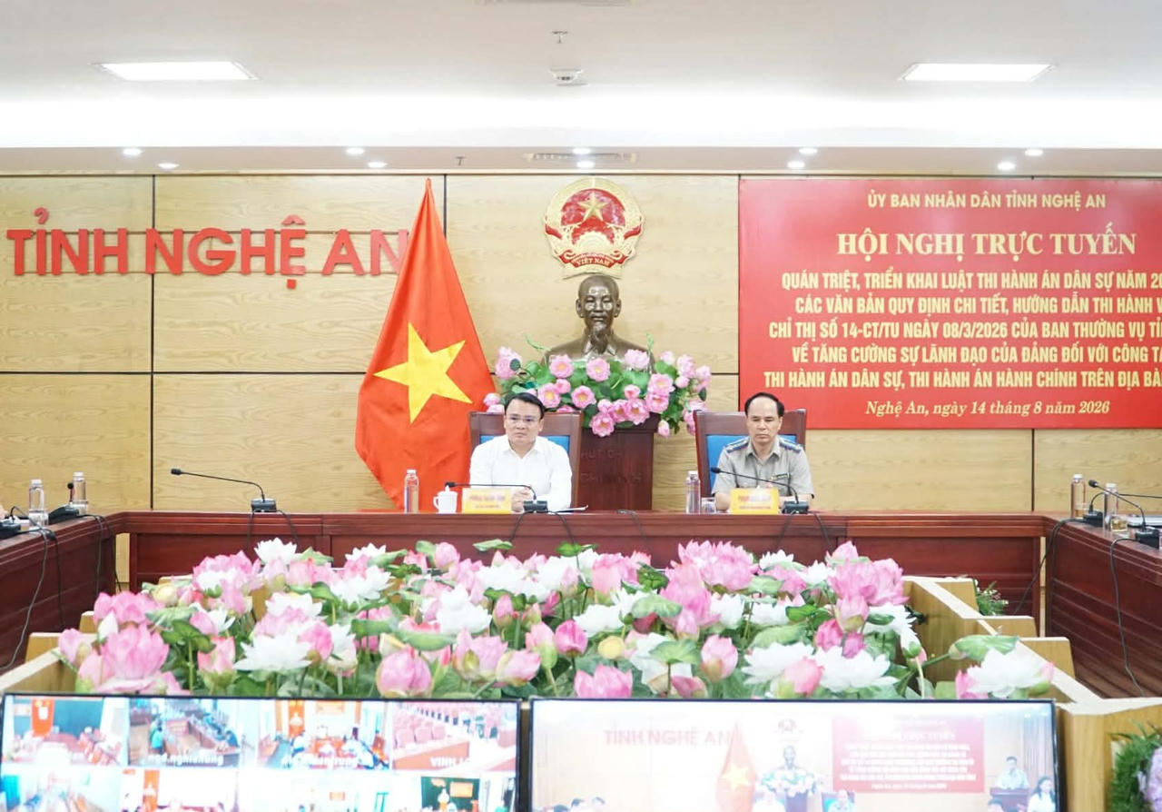 Nghệ An tập huấn, triển khai Luật Thi hành án dân sự năm 2025 và các văn bản hướng dẫn thi hành