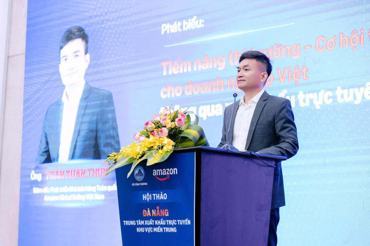 Ông Trần Xuân Thủy, Giám đốc phát triển nhà bán hàng toàn quốc Amazon Global Selling Việt Nam