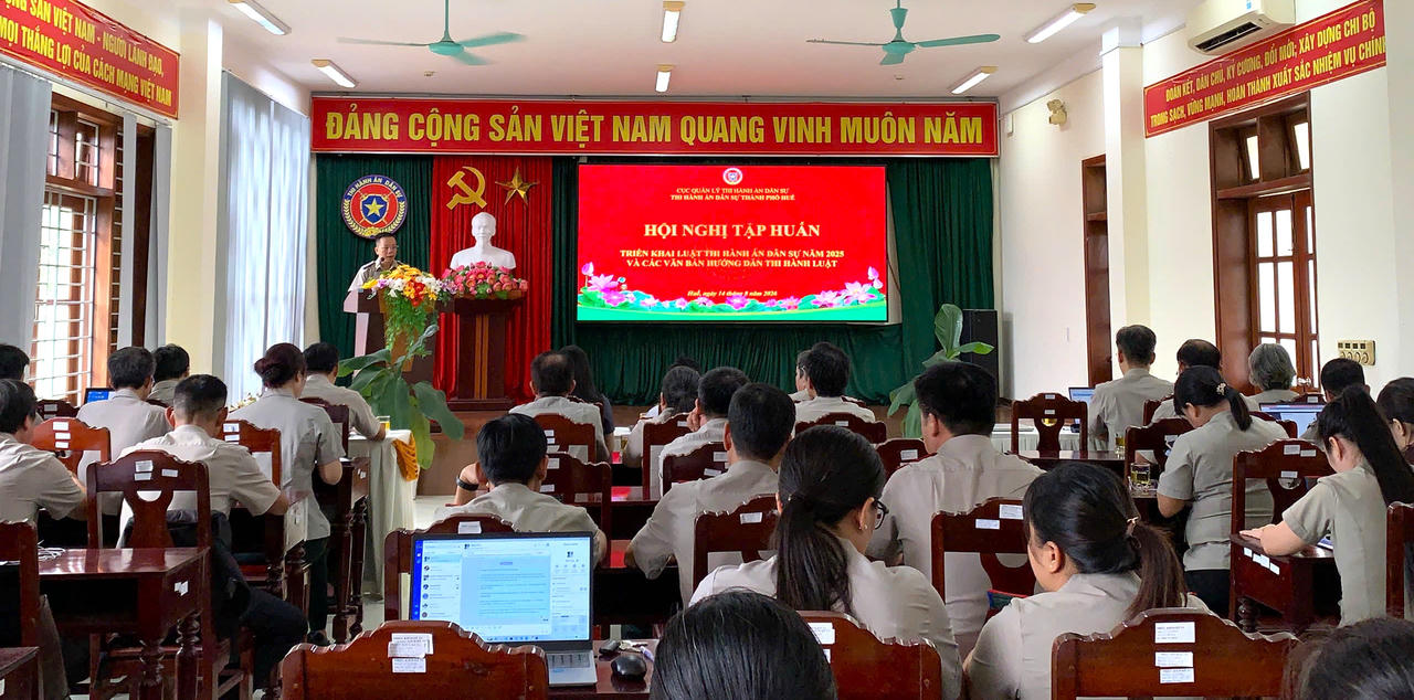 Huế tập huấn triển khai Luật thi hành án dân sự năm 2025