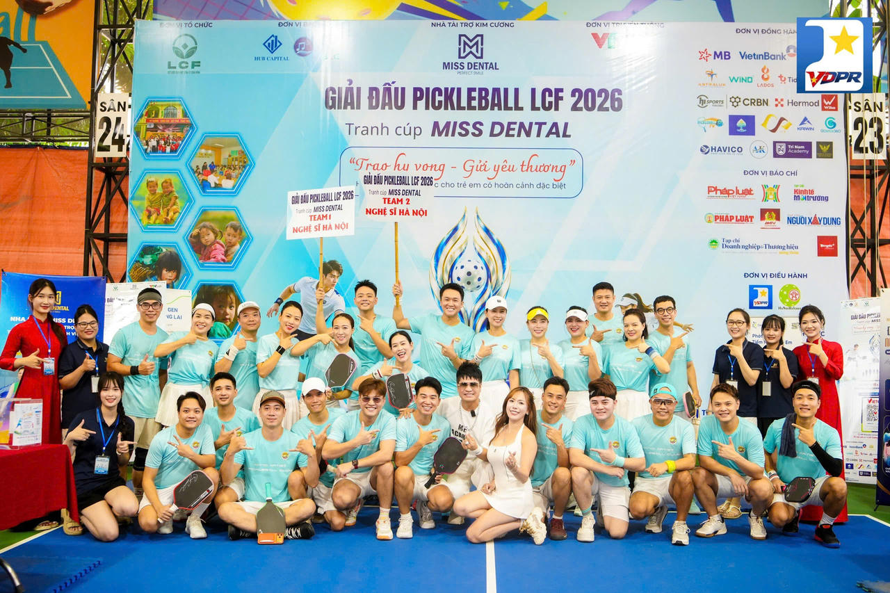 Giải Pickleball LCF tranh cúp Miss Dental: 500 vận động viên “nhờ thể thao, trao yêu thương”