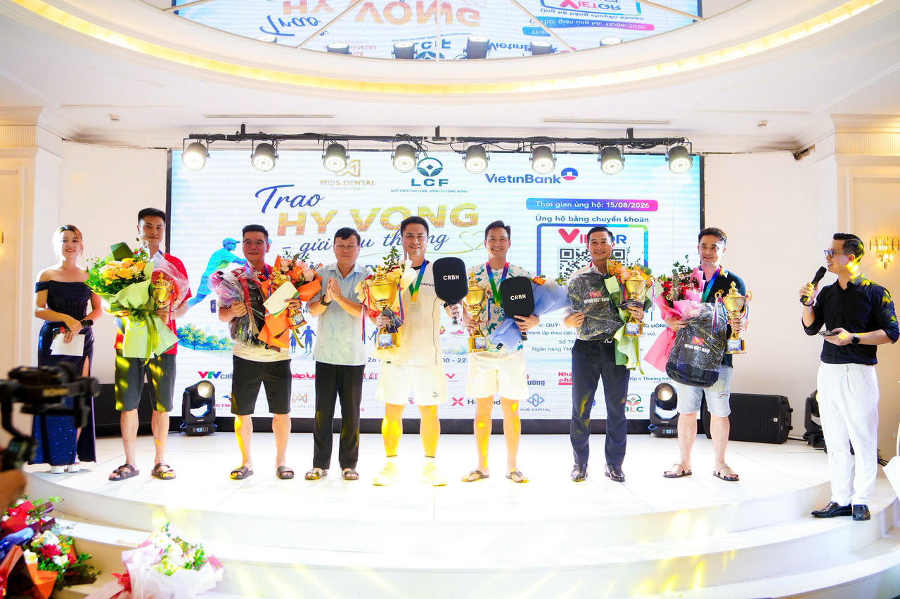 Giải Pickleball LCF tranh cúp Miss Dental: 500 vận động viên “nhờ thể thao, trao yêu thương”