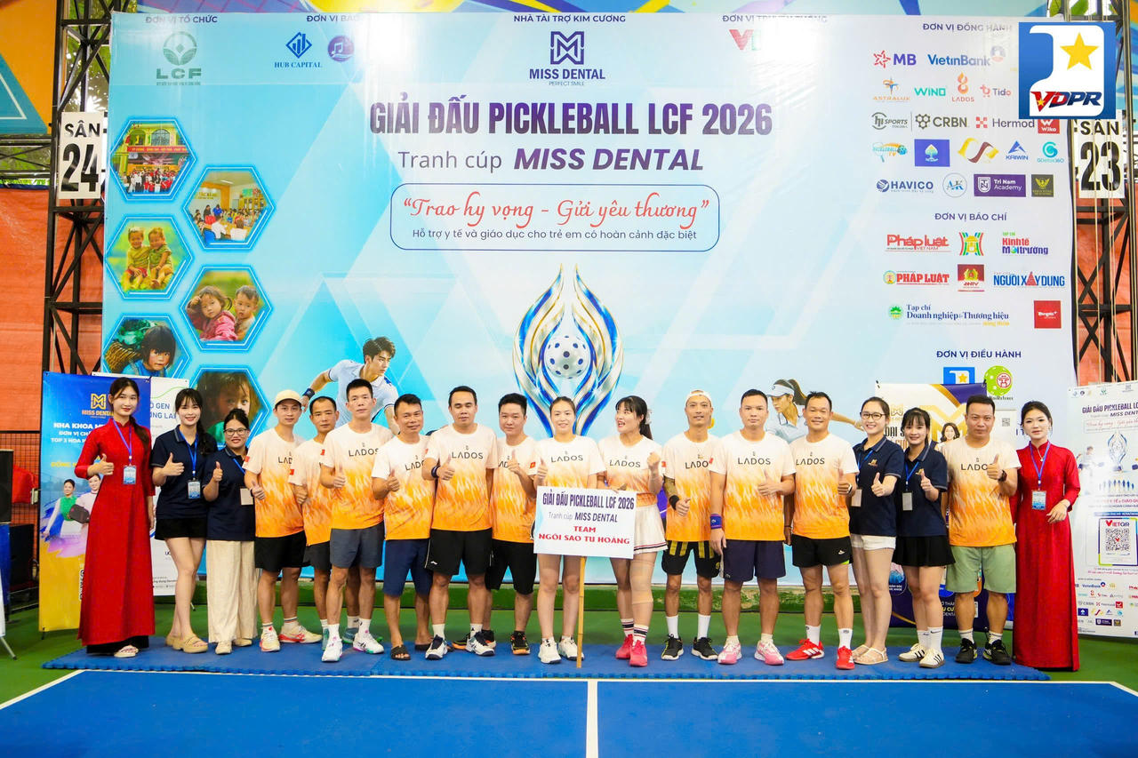 Giải Pickleball LCF tranh cúp Miss Dental: 500 vận động viên “nhờ thể thao, trao yêu thương”