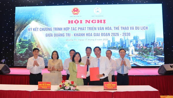 Quảng Trị - Khánh Hòa ký kết hợp tác, mở rộng liên kết văn hóa, du lịch
