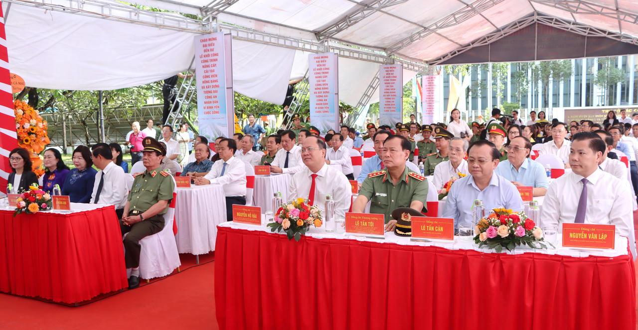 Khởi công nâng cấp Công viên Hồng Bàng, xây dựng Tượng đài Công an nhân dân tại Cà Mau
