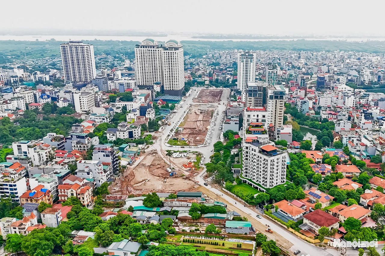 Thành phố Hà Nội đặt mục tiêu hoàn thành toàn bộ dự án tuyến đường Đặng Thai Mai  trong tháng 9/2026 (Ảnh: Duy Khánh).