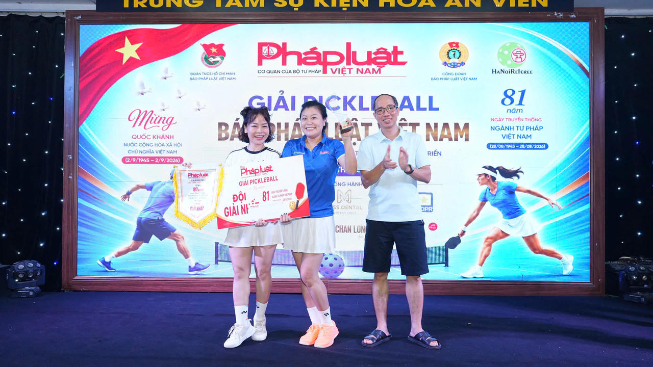 Giải Pickleball – Báo Pháp luật Việt Nam 2026: Lan tỏa tinh thần đoàn kết, gắn bó và sẻ chia