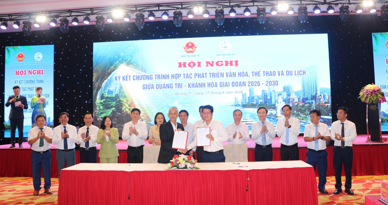 Quảng Trị - Khánh Hòa ký kết hợp tác, mở rộng liên kết văn hóa, du lịch