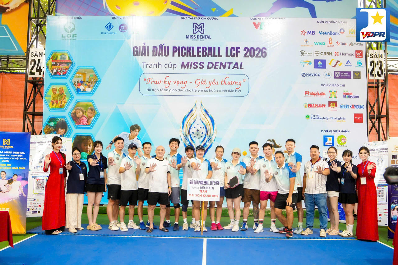 Giải Pickleball LCF tranh cúp Miss Dental: 500 vận động viên “nhờ thể thao, trao yêu thương”