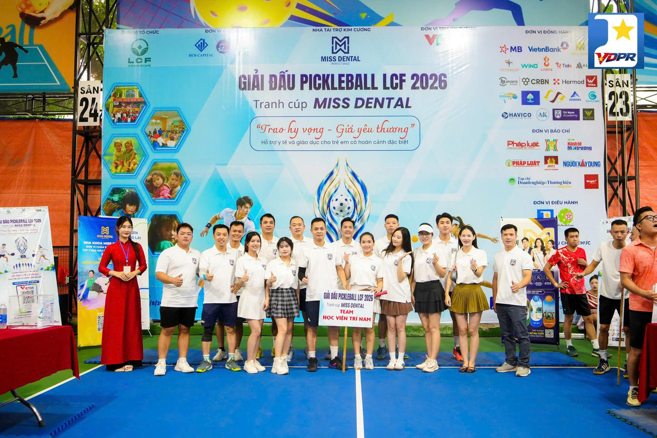 Giải Pickleball LCF tranh cúp Miss Dental: 500 vận động viên “nhờ thể thao, trao yêu thương”