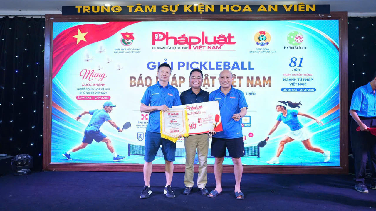 Giải Pickleball – Báo Pháp luật Việt Nam 2026: Lan tỏa tinh thần đoàn kết, gắn bó và sẻ chia