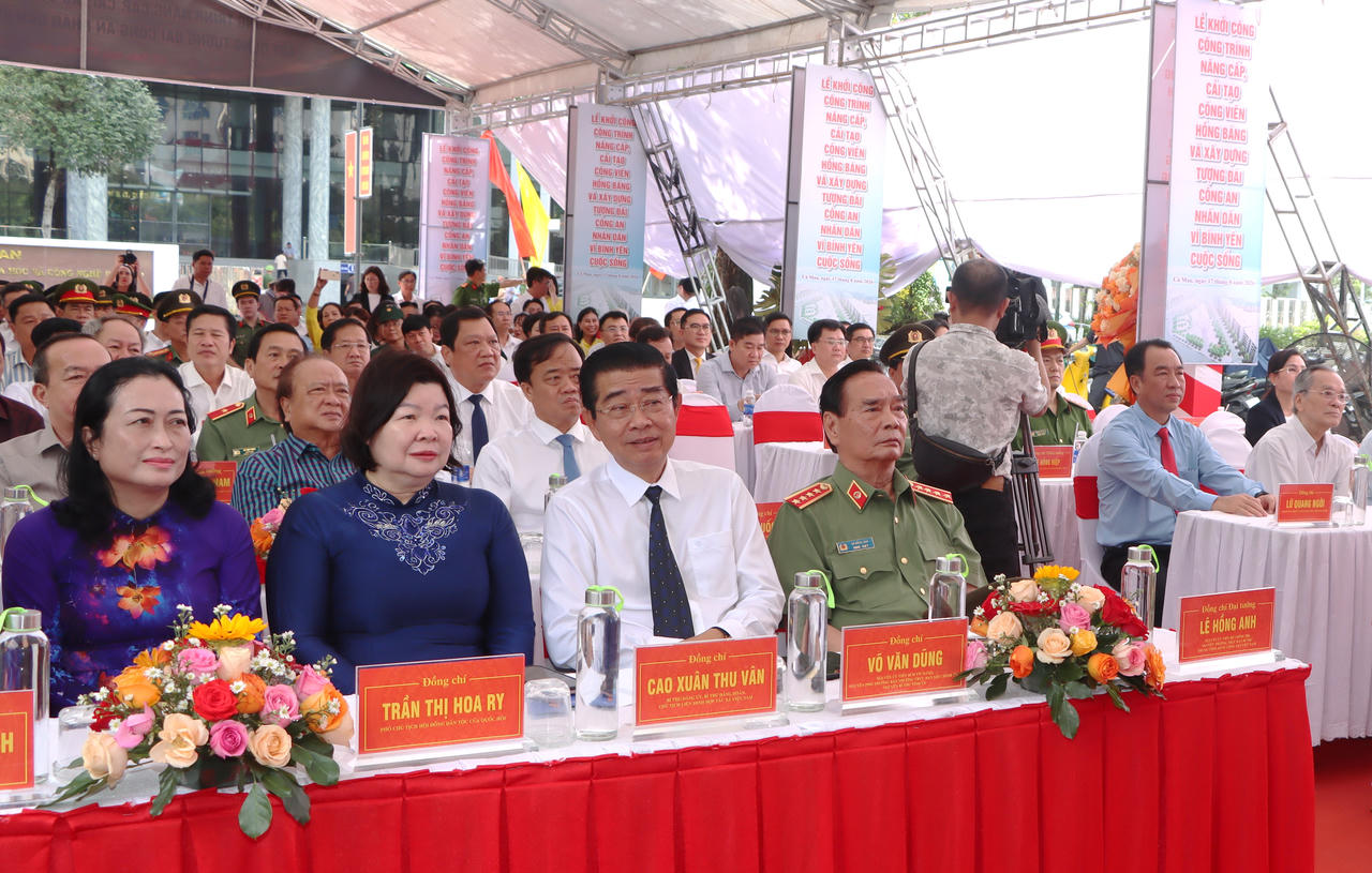 Khởi công nâng cấp Công viên Hồng Bàng, xây dựng Tượng đài Công an nhân dân tại Cà Mau