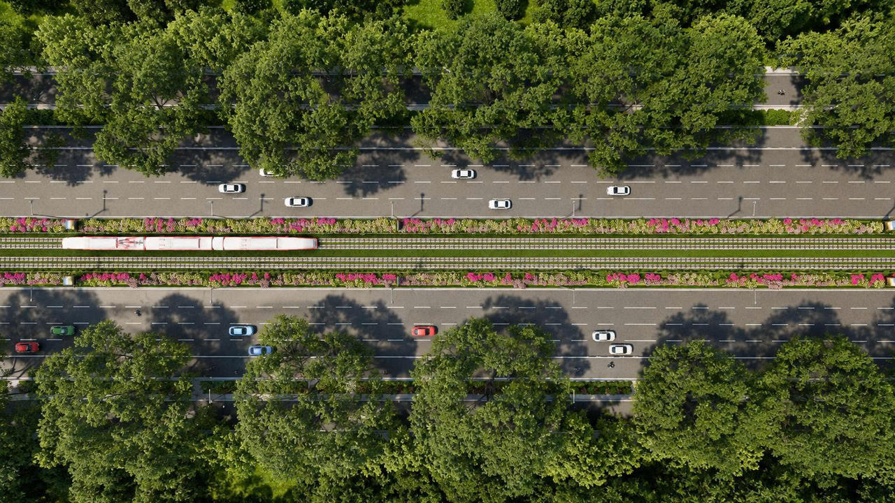 LRT được định vị là một mắt xích trong hệ sinh thái hạ tầng mới của Phú Quốc. Ảnh: Sun Group