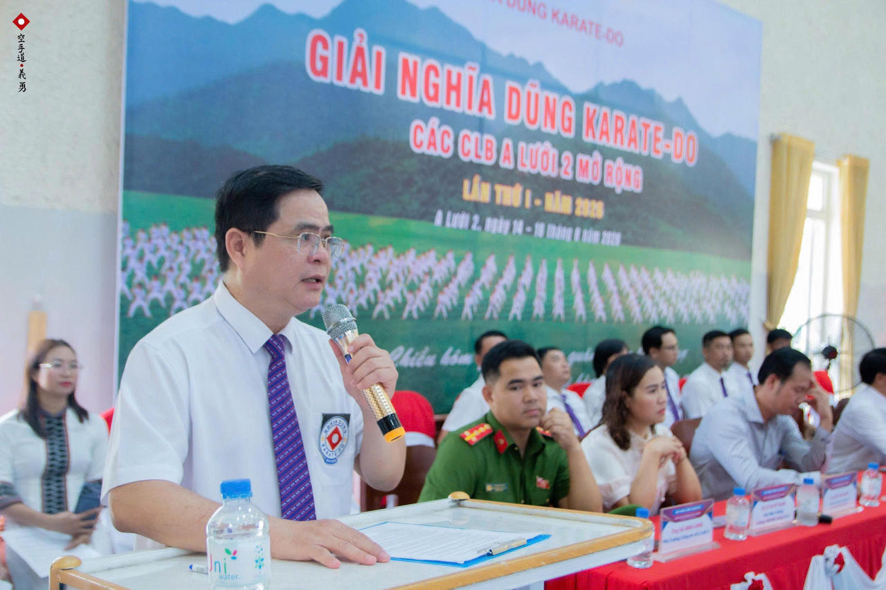 Võ Sư Nguyễn Dũng Minh (Giám đốc kỹ thuật Nghĩa Dũng Karate-Do) “Tôi tin rằng, mỗi vận động viên khi rời khỏi thảm đấu hôm nay đều đã mang theo một điều quý giá hơn: sự trưởng thành”.