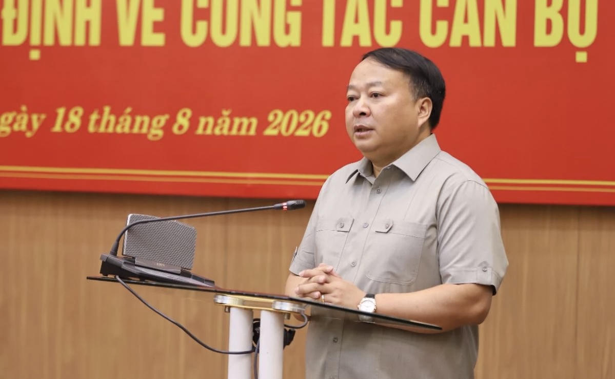Ông Phan Huy Ngọc, Chủ tịch UBND tỉnh Tuyên Quang phát biểu tại buổi lễ. (Ảnh: BTQ)