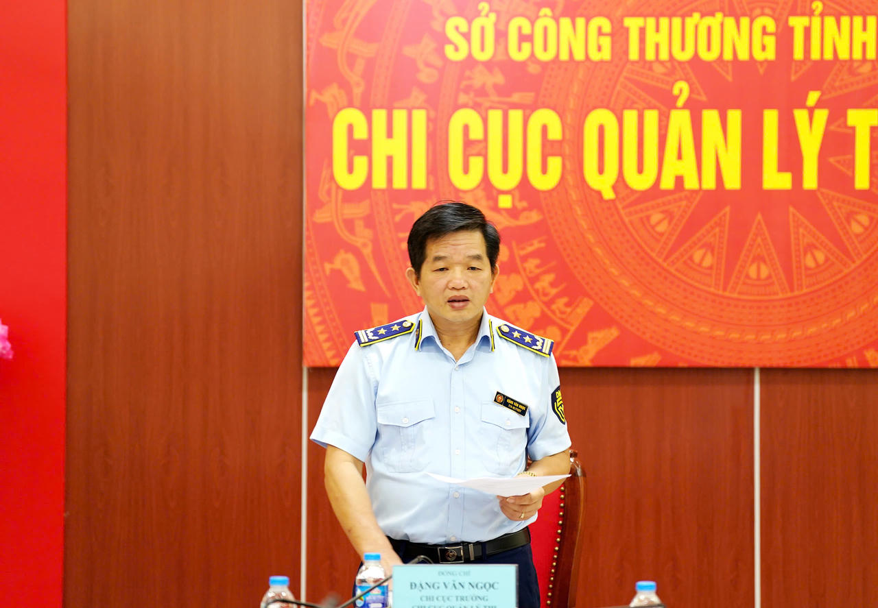 Ông Đặng Văn Ngọc, Chi cục trưởng Chi cục Quản lý thị trường tỉnh Lạng Sơn. (Ảnh: QLTTLS)