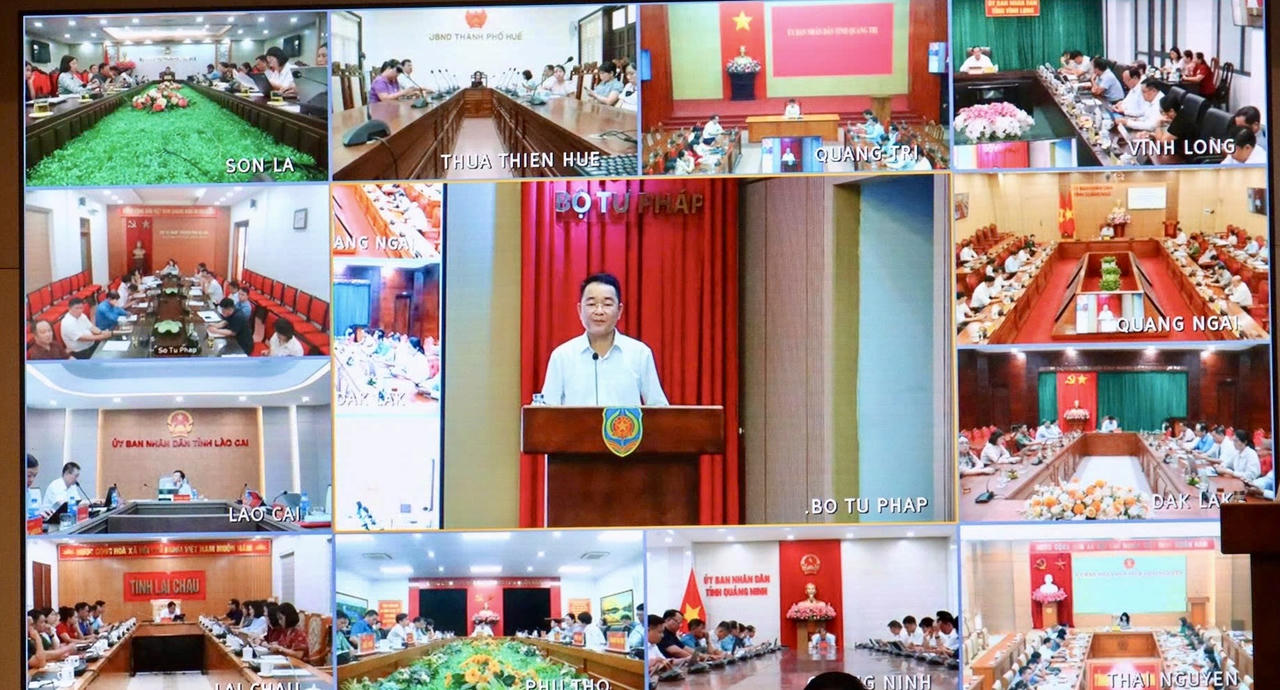 Các điểm cầu trực tuyến.