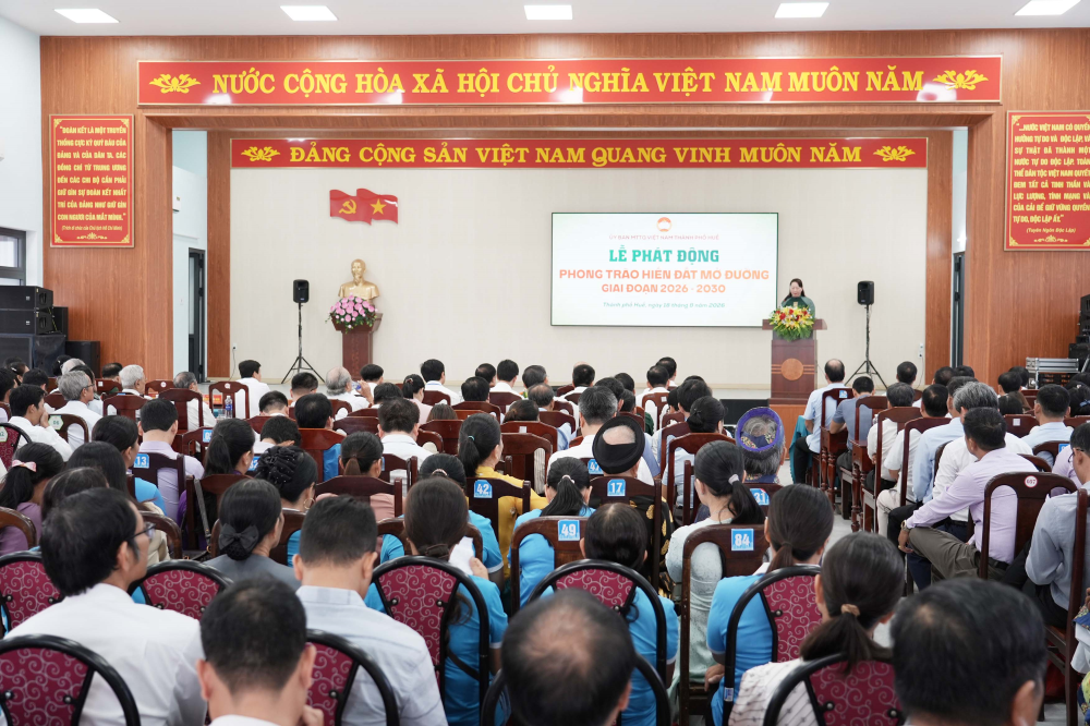 TP Huế phát động Cuộc vận động “Hiến đất mở đường” giai đoạn 2026 - 2030
