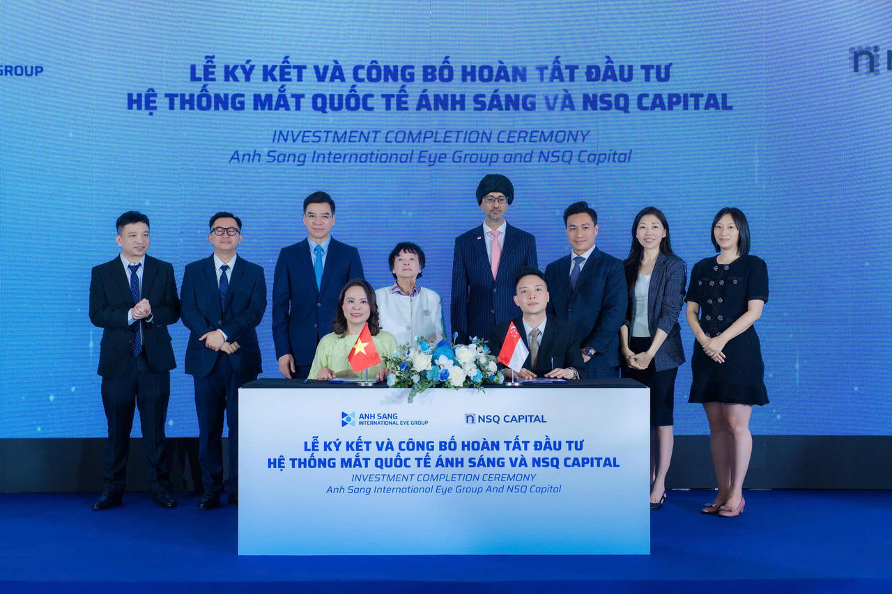 NSQ Capital đầu tư vào Hệ thống mắt Quốc tế Ánh sáng - thêm cơ hội nâng tầm chất lượng nhãn khoa Việt Nam