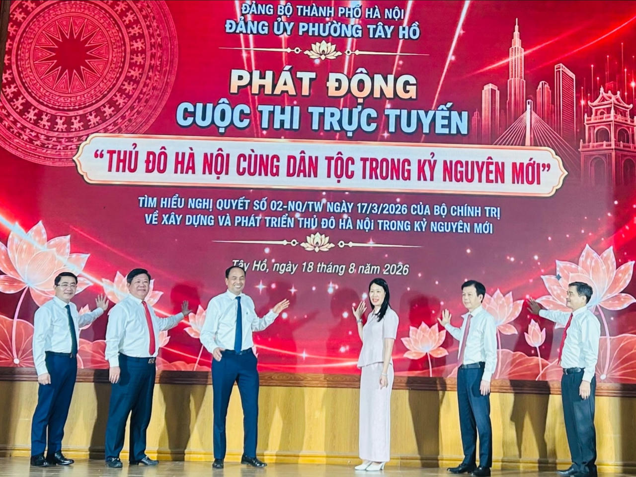 Phường Tây Hồ phát động cuộc thi “Thủ đô Hà Nội cùng dân tộc trong kỷ nguyên mới”