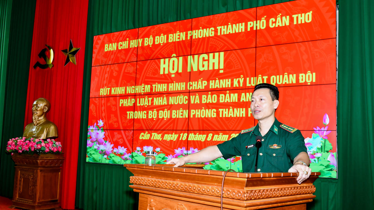 BĐBP TP Cần Thơ rút kinh nghiệm chấp hành kỷ luật, bảo đảm an toàn
