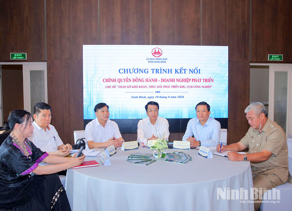 Tháo gỡ điểm nghẽn, thúc đẩy phát triển khu, cụm công nghiệp ở Ninh Bình