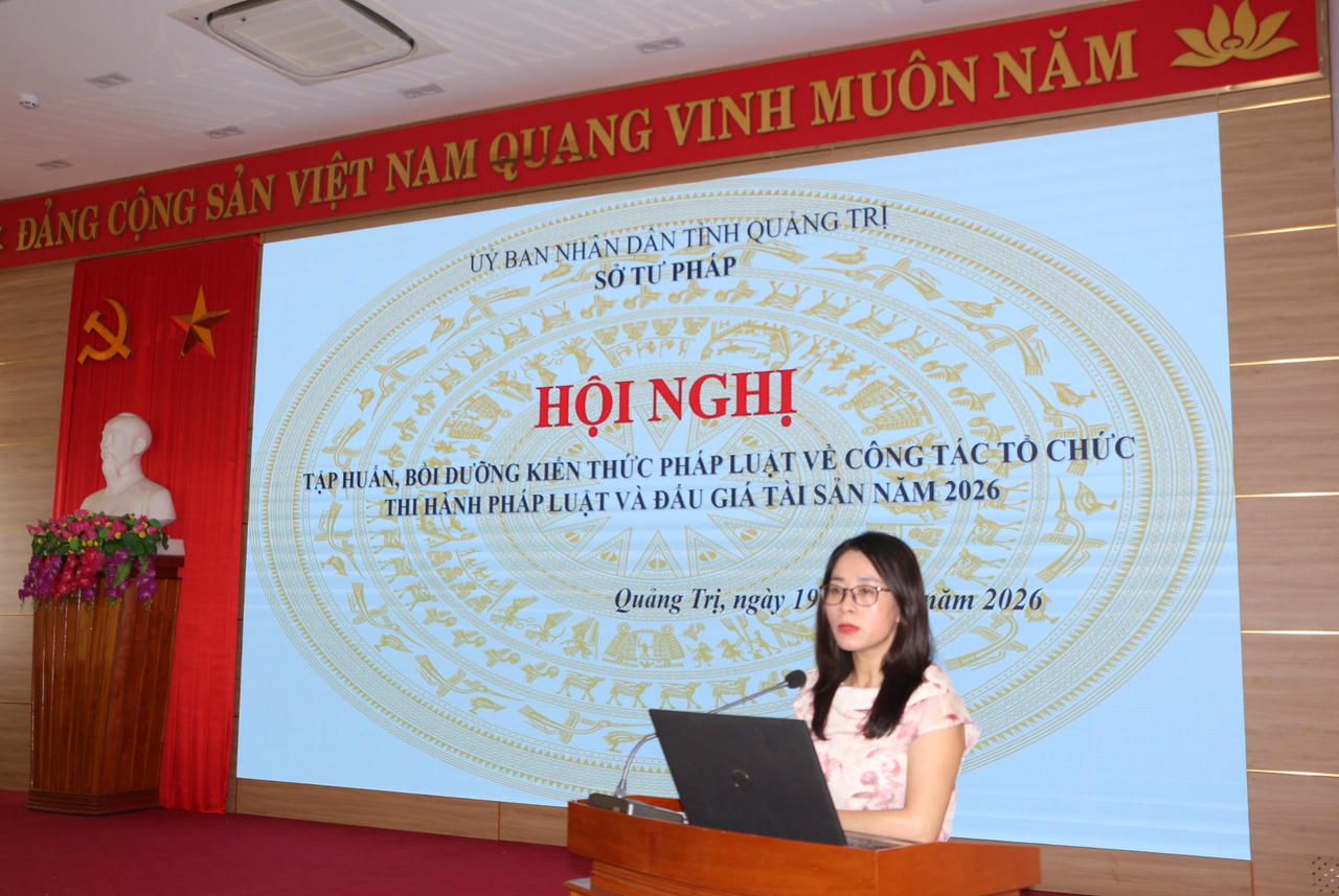 Quảng Trị tập huấn nghiệp vụ tư pháp, nâng cao năng lực thực thi pháp luật ở cơ sở