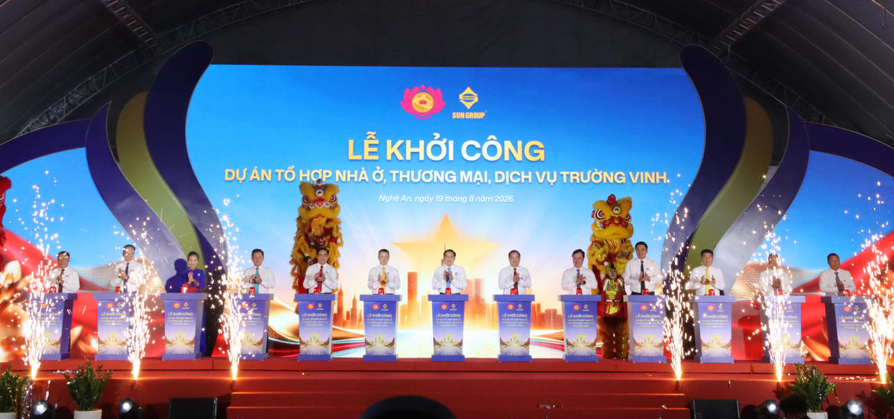 Khởi công tổ hợp nhà ở, thương mại dịch vụ gần 9.000 tỷ đồng tại Nghệ An