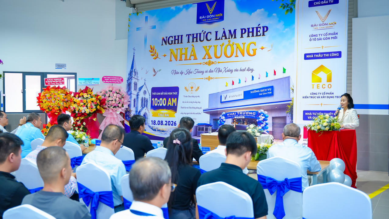 Công ty Sài Gòn Mới khai trương xưởng dịch vụ, đón đầu nhu cầu giao thông xanh tại Tây Bắc TP.HCM