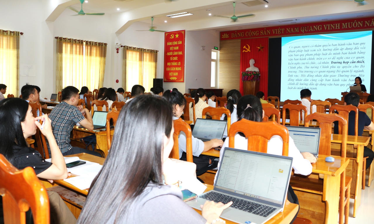 Quảng Trị tập huấn nghiệp vụ tư pháp, nâng cao năng lực thực thi pháp luật ở cơ sở