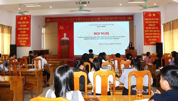 Quảng Trị tập huấn nghiệp vụ tư pháp, nâng cao năng lực thực thi pháp luật ở cơ sở
