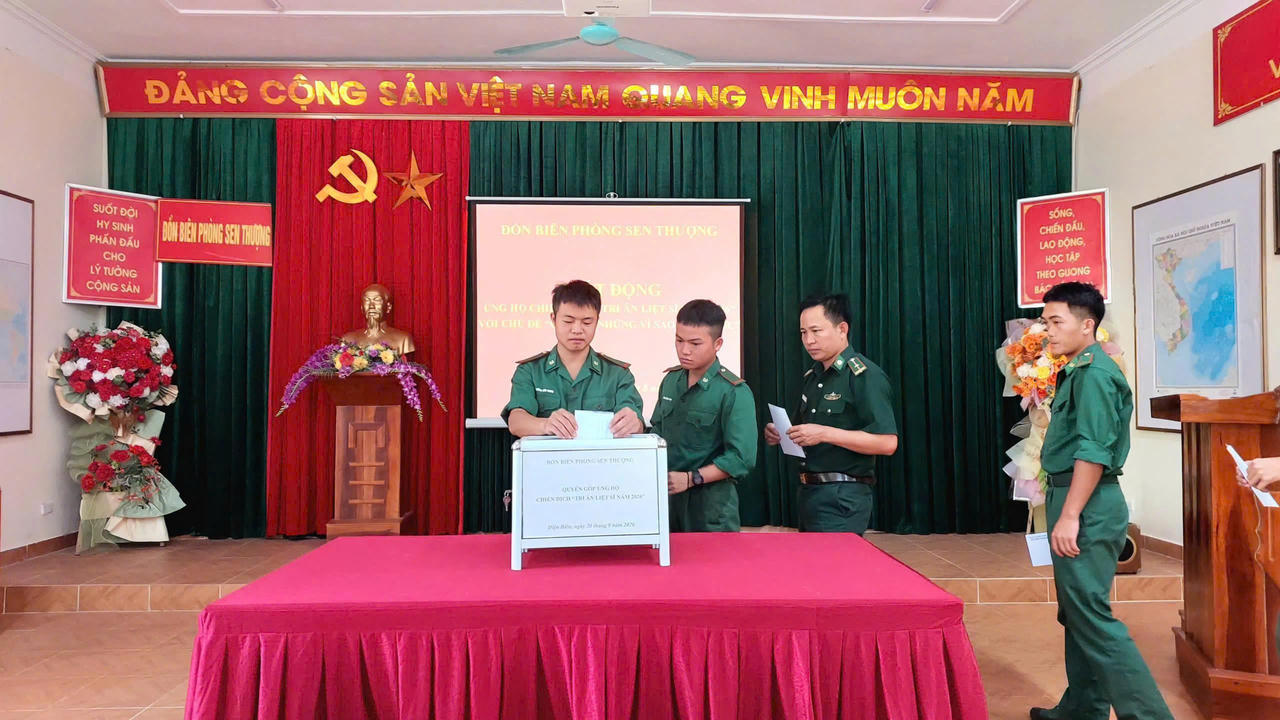 Đồn Biên phòng Sen Thượng phát động chiến dịch “Gọi tên những vì sao đất nước”
