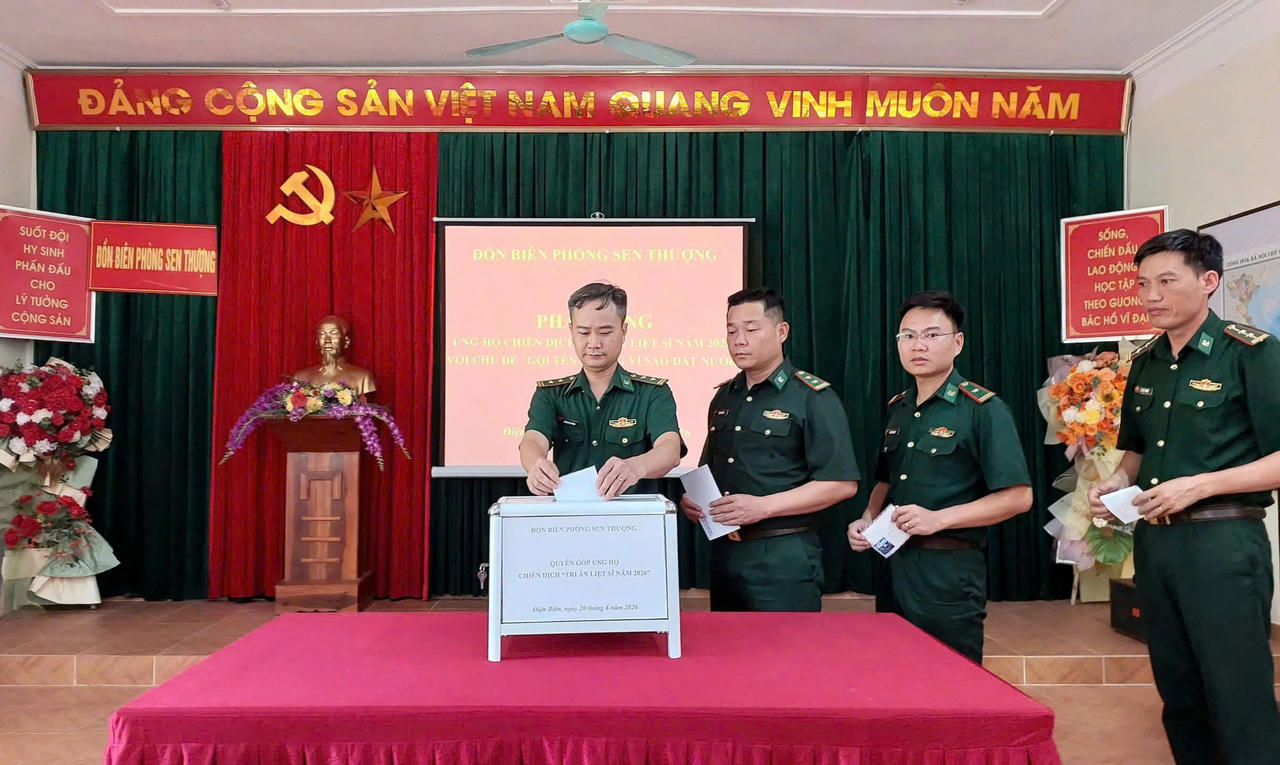 Đồn Biên phòng Sen Thượng phát động chiến dịch “Gọi tên những vì sao đất nước”