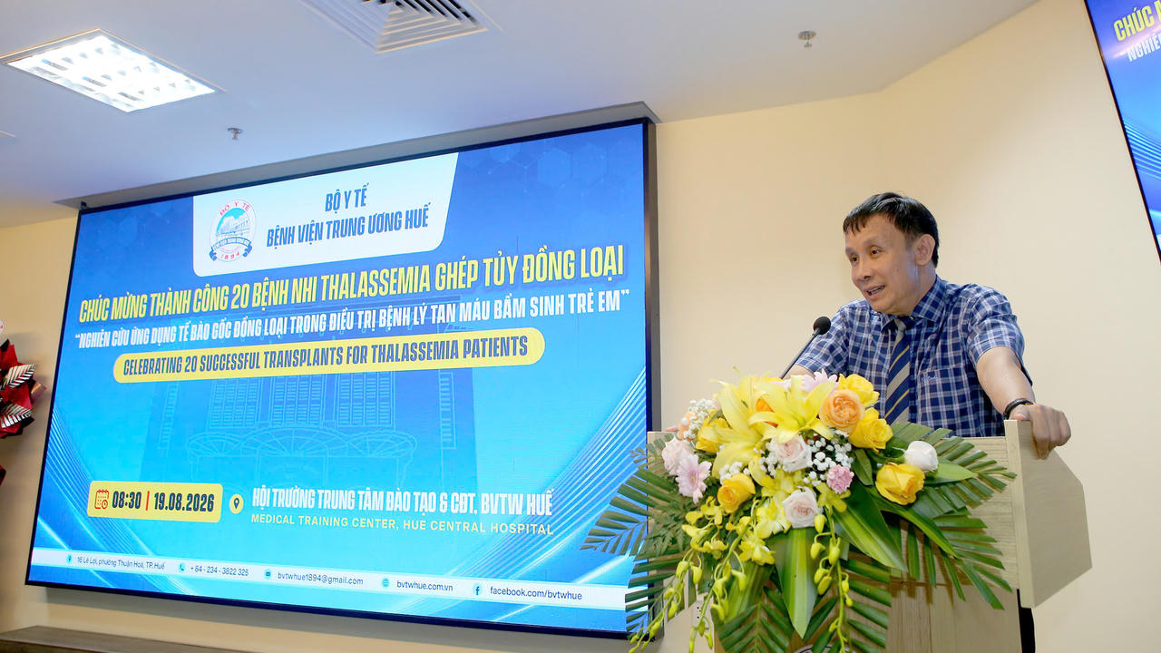 GS.TS Phạm Như Hiệp, Giám đốc BVTW Huế phát biểu tại hội thảo. (Ảnh: B. Trâm) 