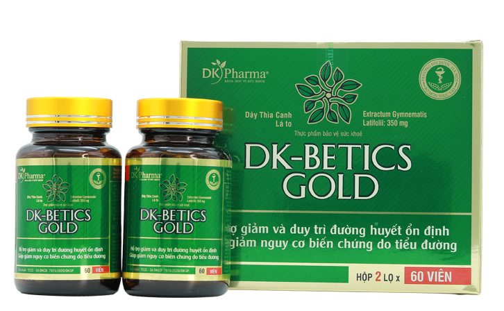 Sản phẩm thực phẩm bảo vệ sức khỏe DK-Betics Gold quảng cáo vi phạm tại một số website.