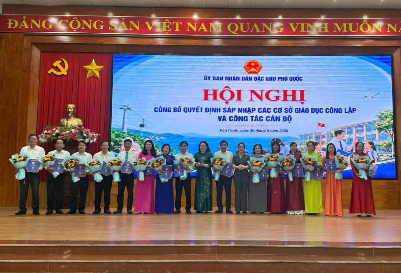 Phú Quốc công bố quyết định sáp nhập các cơ sở giáo dục công lập