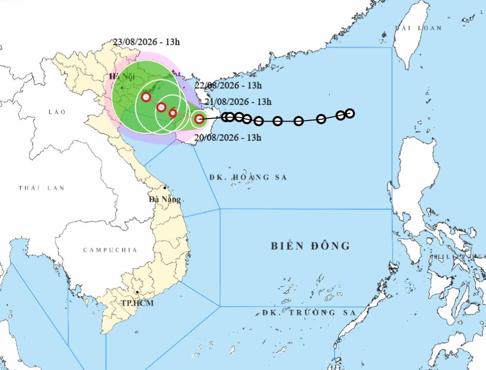 Cảnh báo nguy cơ ảnh hưởng bão, Bắc Bộ mưa lớn diện rộng, kéo dài