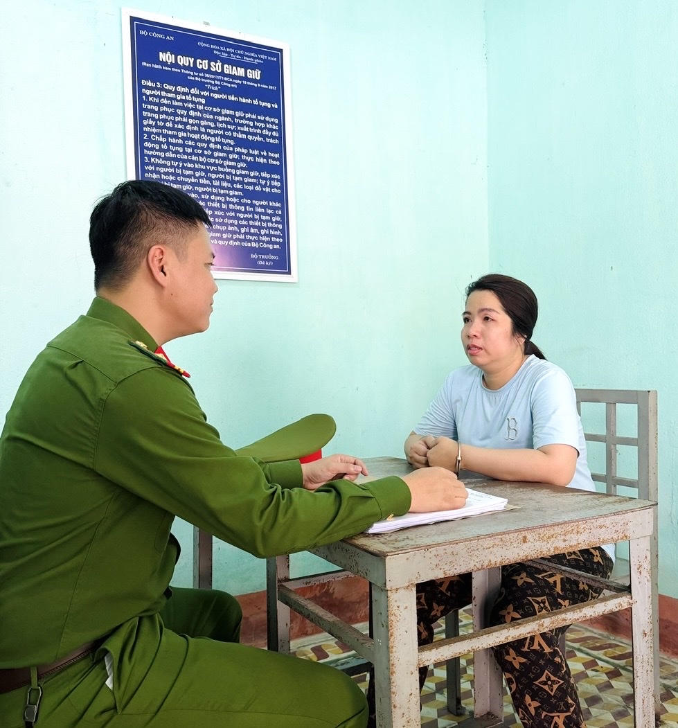 Đối tượng Trần Tiễn Như Nghi. (Ảnh: Công an tỉnh Thanh Hóa).