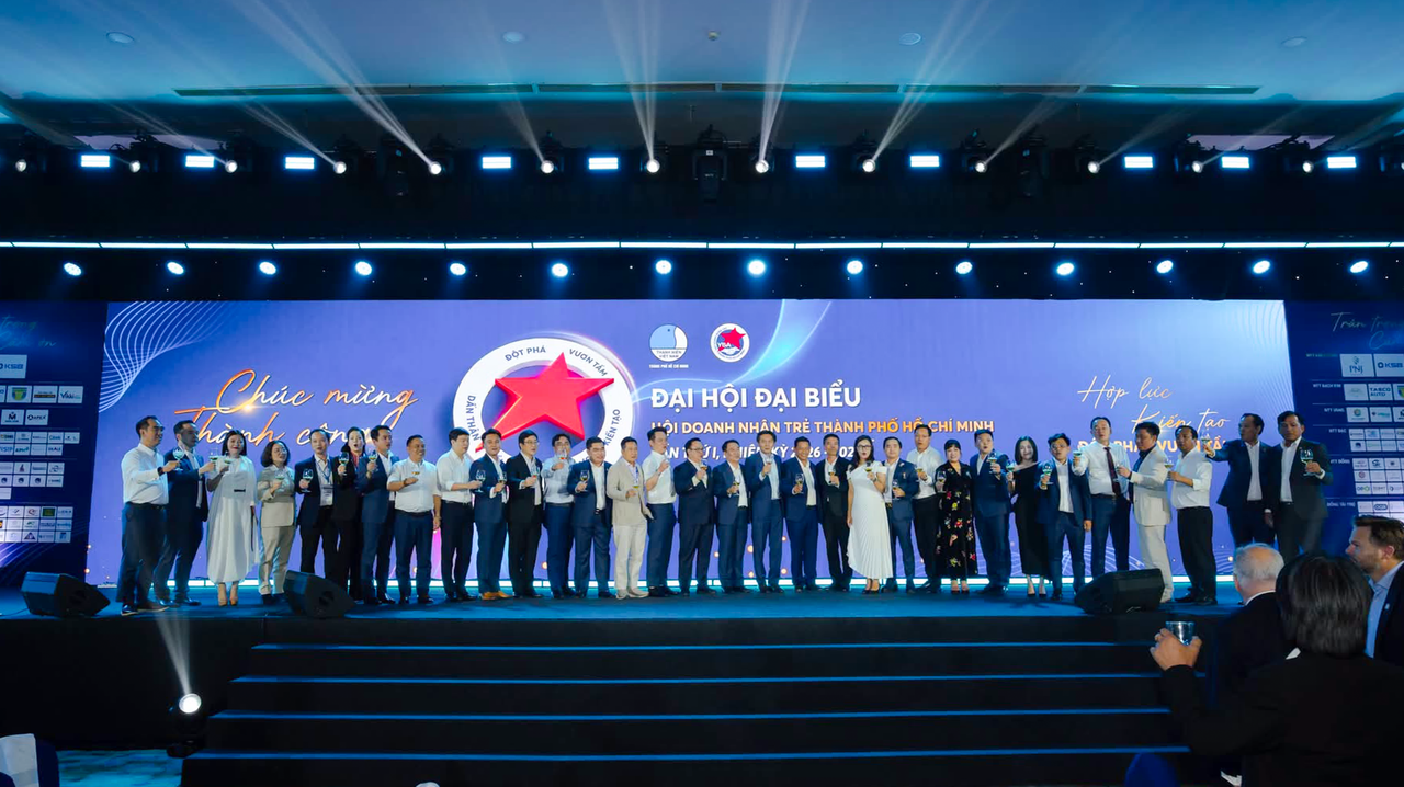 Đại hội đại biểu Hội Doanh nhân trẻ TP.HCM. (Ảnh: ĐVCC)