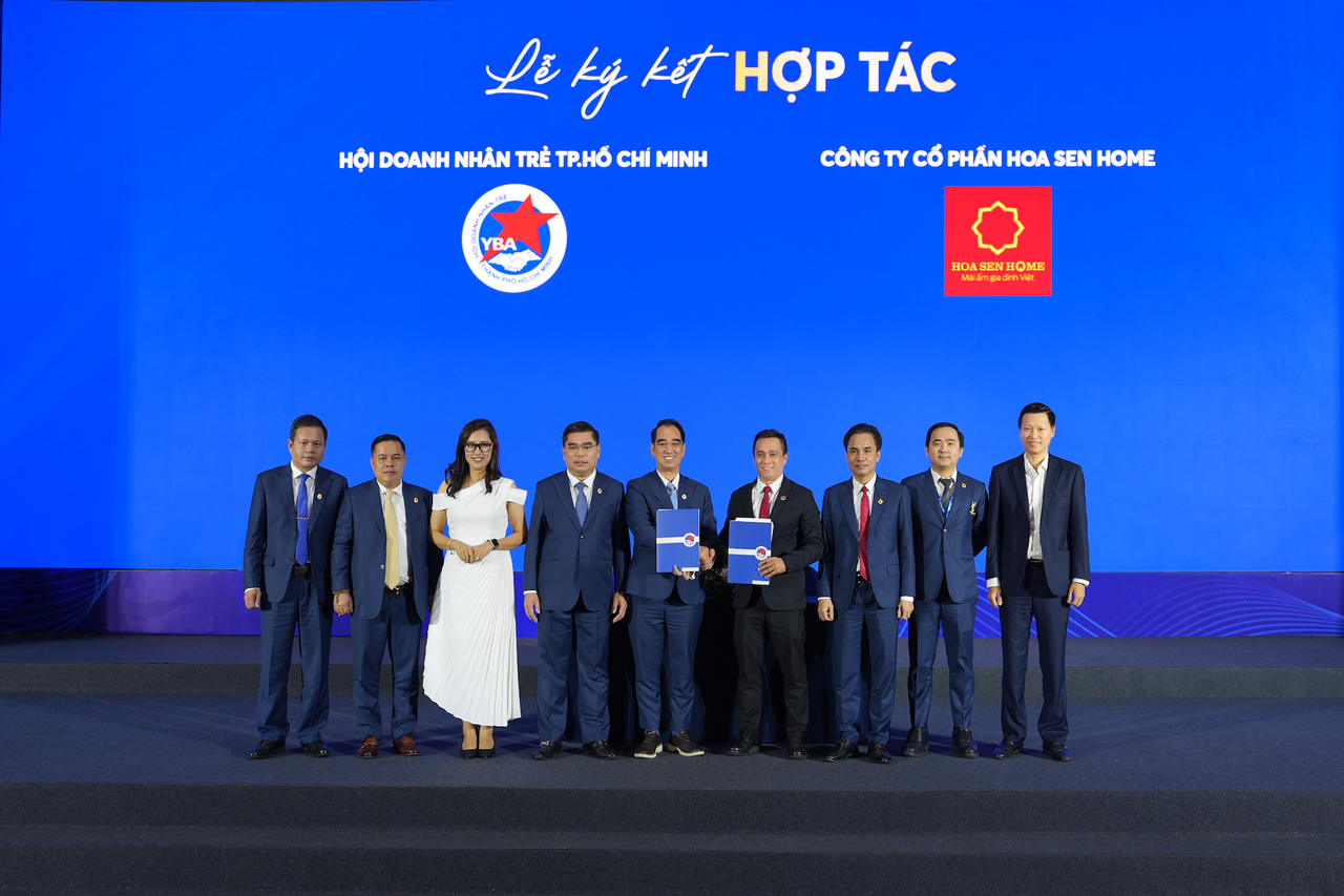 Hoa Sen Home đồng hành cùng YBA HCM mở rộng kết nối, kiến tạo giá trị cho cộng đồng doanh nghiệp. (Ảnh: ĐVCC)
