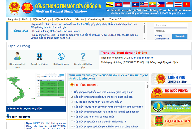 Được dùng tài khoản VNeID để truy cập Cổng thông tin một cửa quốc gia