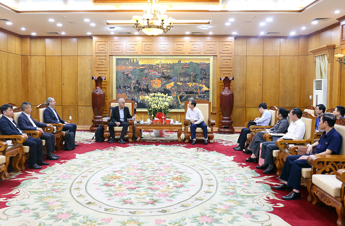Quang cảnh buổi làm việc.(Ảnh: Cổng thông tin điện tử tỉnh Bắc Ninh)
