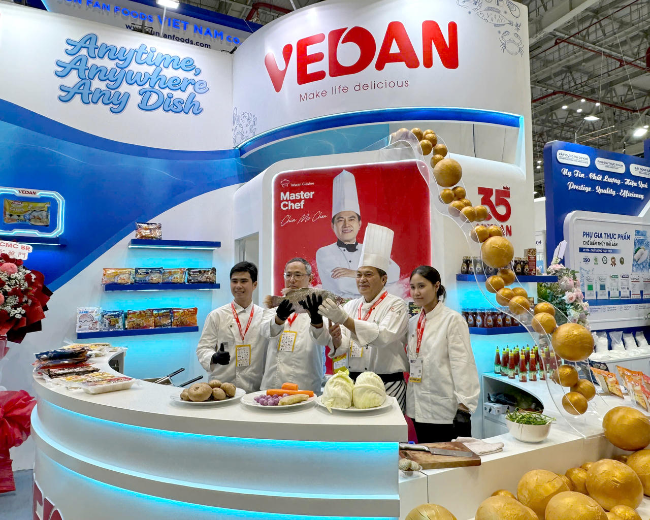 Vedan thúc đẩy giá trị gia tăng cho ngành thực phẩm đông lạnh tại Vietfish 2026