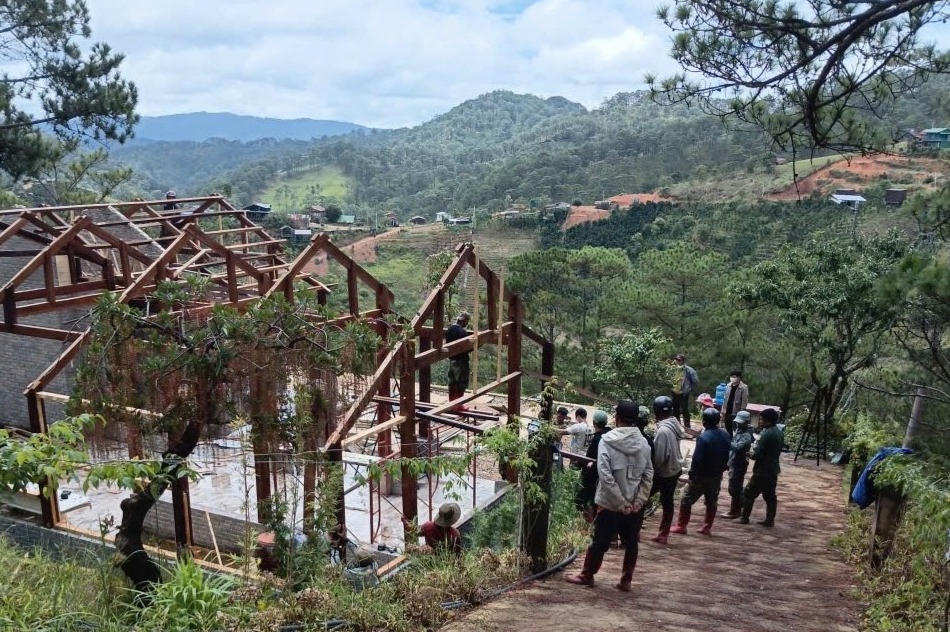 Lâm Đồng: Xã Lạc Dương xử lý nghiêm vi phạm san gạt đất, xây dựng trái phép