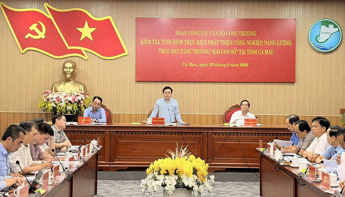 EVNNPT đề nghị Cà Mau quyết liệt tháo gỡ vướng mắc, đẩy nhanh các dự án truyền tải điện