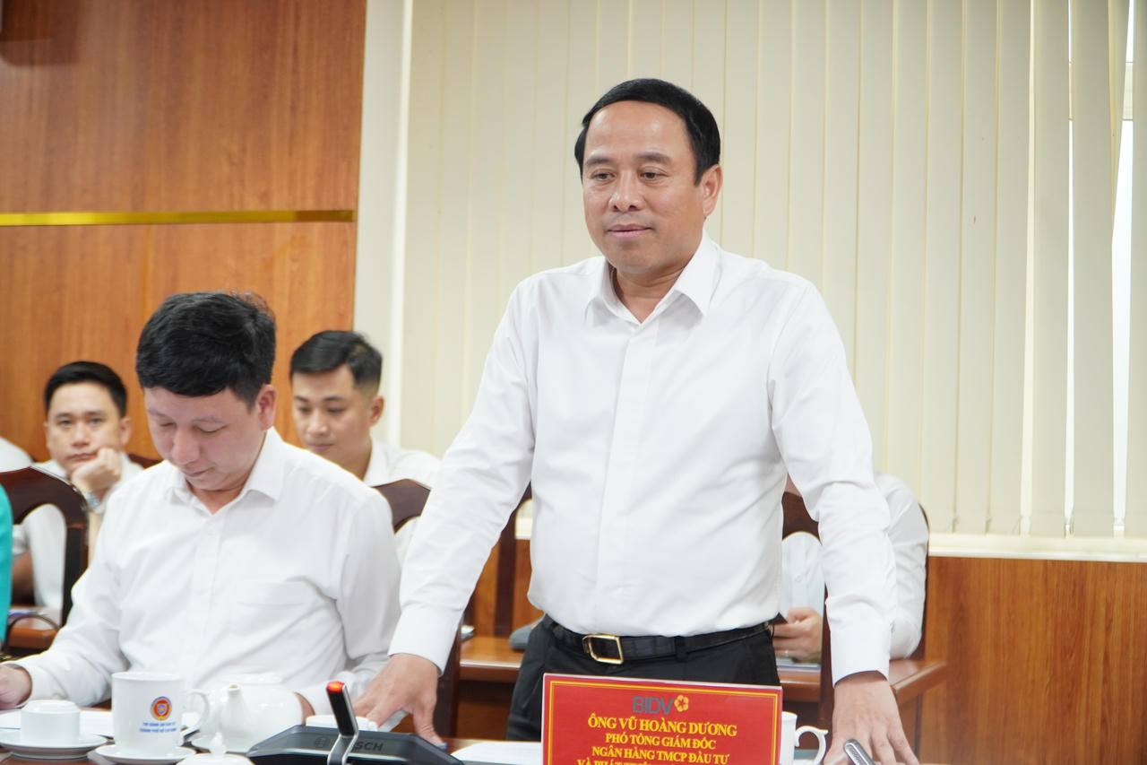 Ông Vũ Hoàng Dương - Phó Tổng Giám đốc Ngân hàng BIDV.