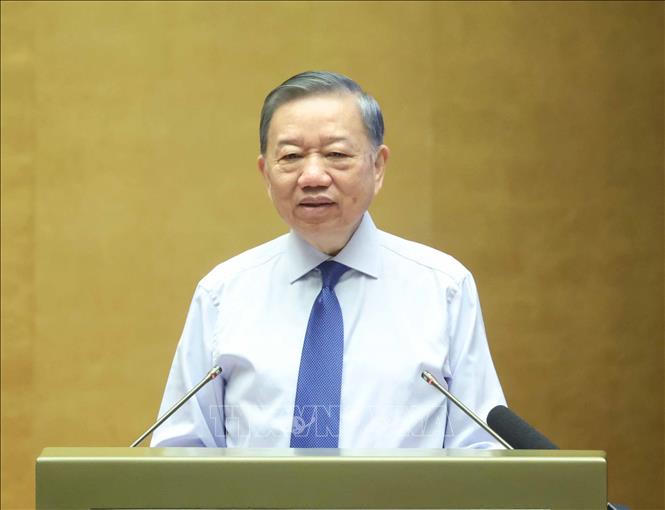 Tổng Bí thư, Chủ tịch nước Tô Lâm phát biểu tại buổi gặp mặt. Ảnh: Thống Nhất/TTXVN